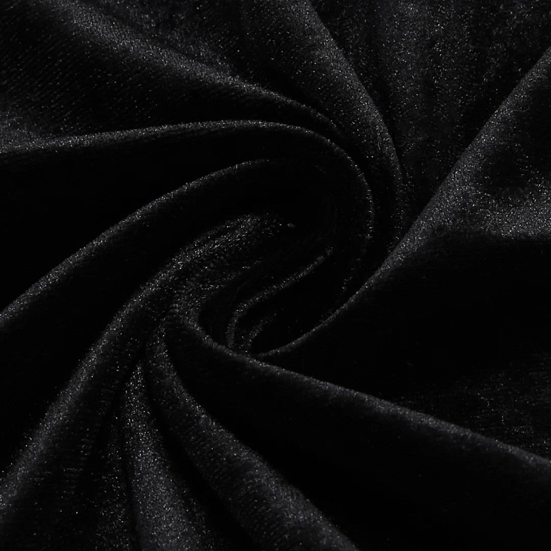 Black Satin Mermaid Evening Gown with Sweetheart Neckline & Beaded Bodice