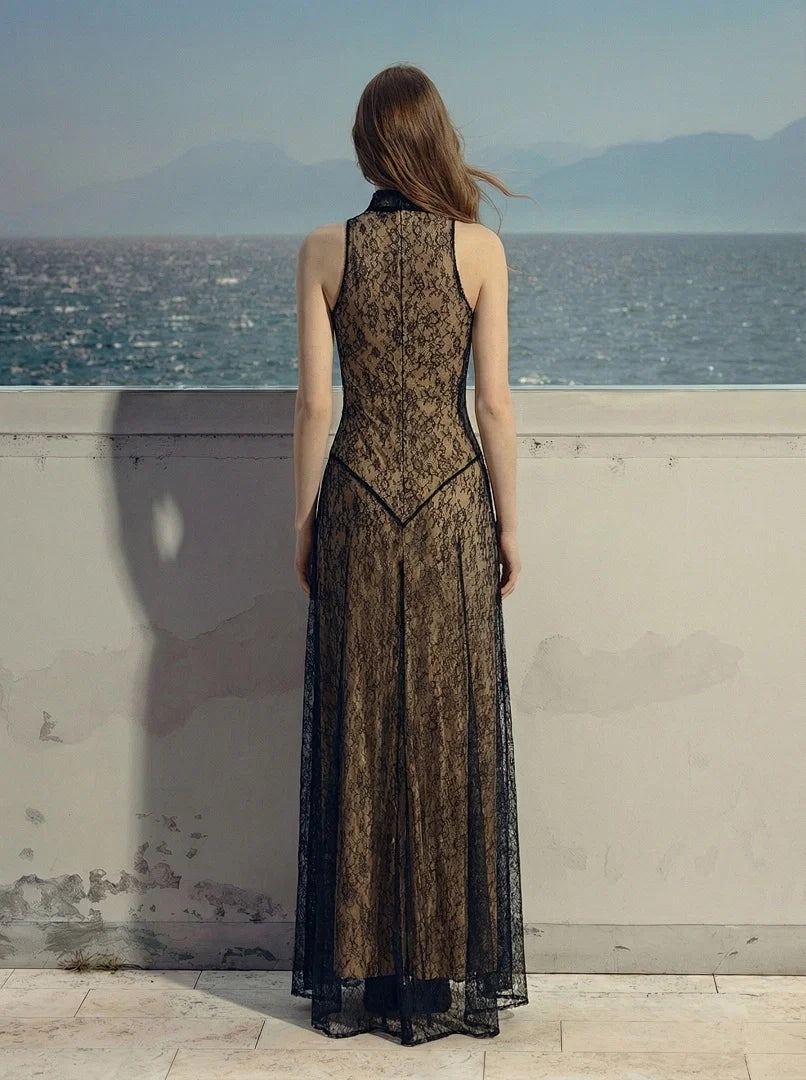 Floor-Length Emerald Green Sequin A-Line Evening Gown