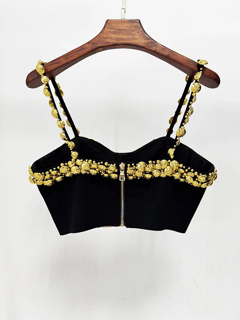 Black Mermaid Satin Evening Gown with Sequin Embellishments